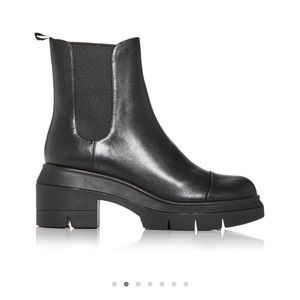Stuart Weitzman Norah Platform Block Heel Chelsea Boots